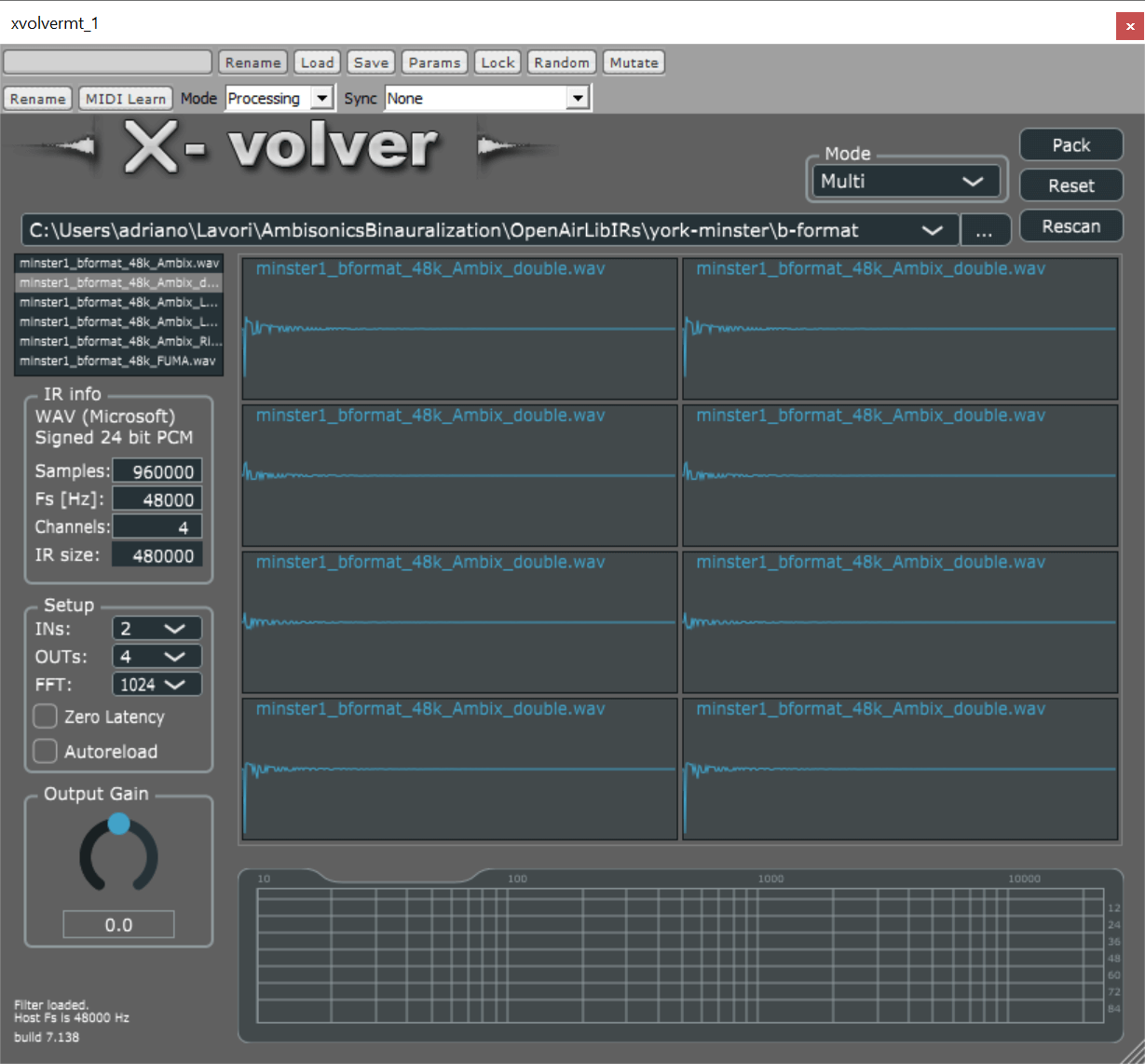 Xvolver, properly set up