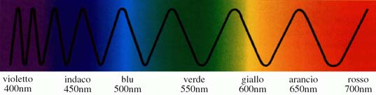 Spettro della luce visibile